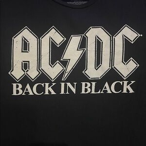 AC/DC Back in Black Large Band Shirt